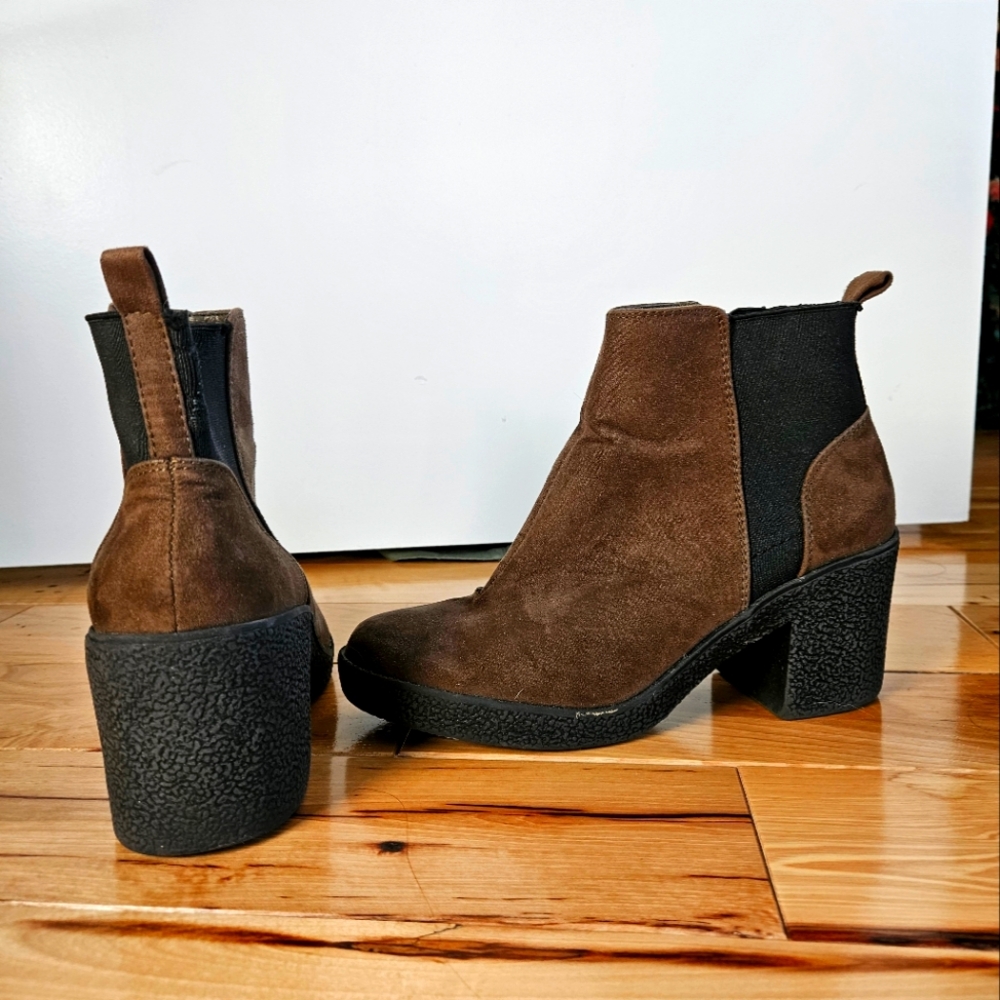 Womens Green Short Boots
